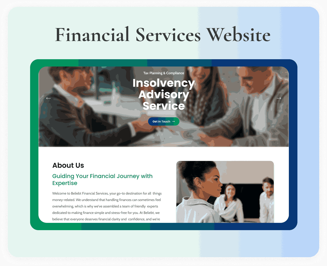 Financial Services Website  Design & Development